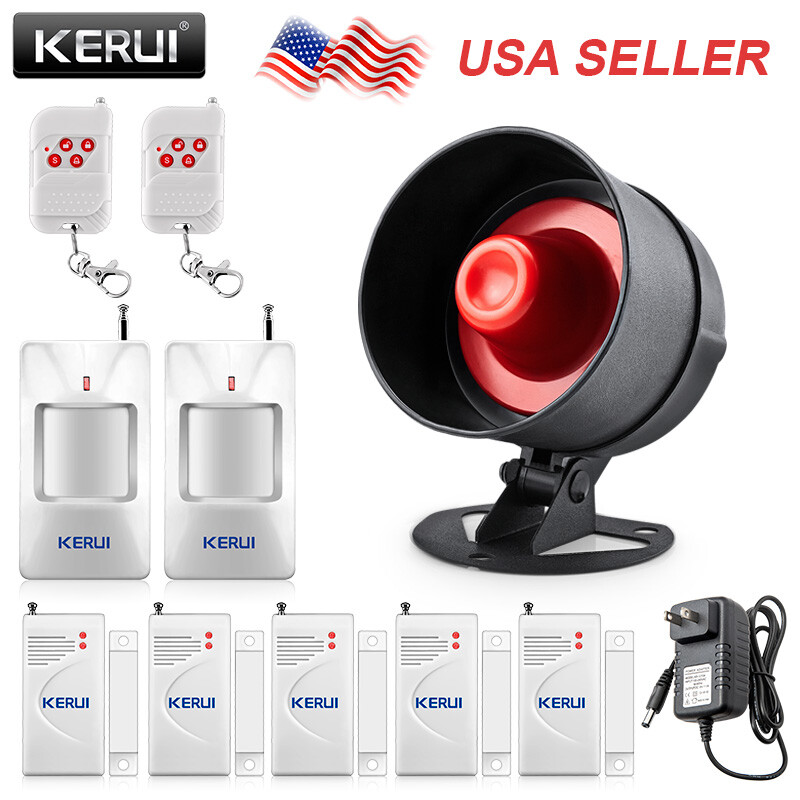 Wireless Home Alarm System Garage Burglar Security Siren Alert Anti-theft Kit