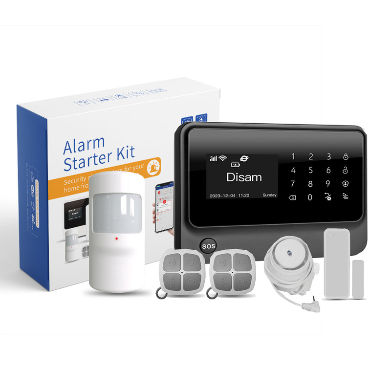 4G WiFi Wireless Home Alarm System Host with LCD touch screen keypad G90C