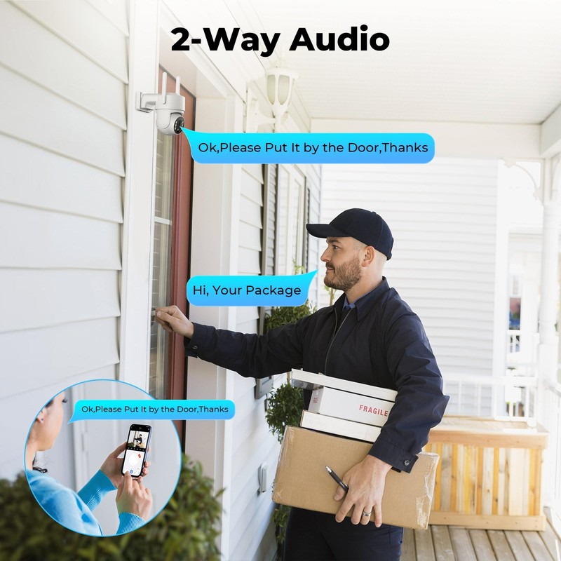 4MP PTZ Solar Wireless Security Camera System Home Outdoor 10 Monitor CCTV Cams gallery