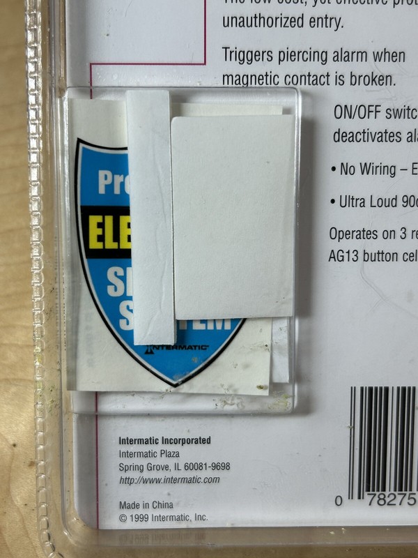 Intermatic Home Security Wireless Window Alarm SP440 - New NOS 1999 gallery