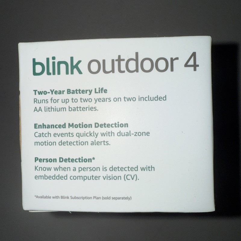 Blink Outdoor 4 (4th Gen 2025) Wireless Security Camera + Sync Module, 2 Cameras gallery