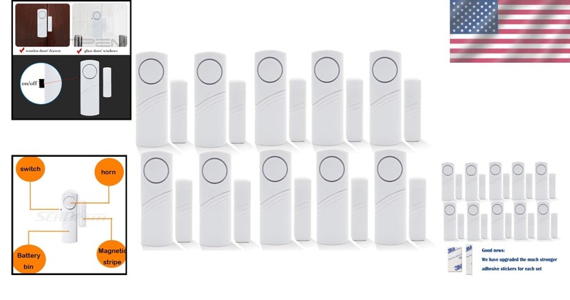 Wireless Magnetic Sensor Home Security Alarm Kit - Easy DIY Installation gallery