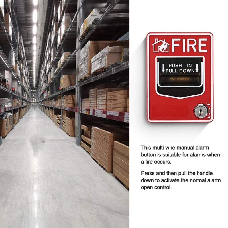 Fire Lite Alarms, Dual Action Manual Pull Station Fire Alarm Horn Siren Alarm... gallery