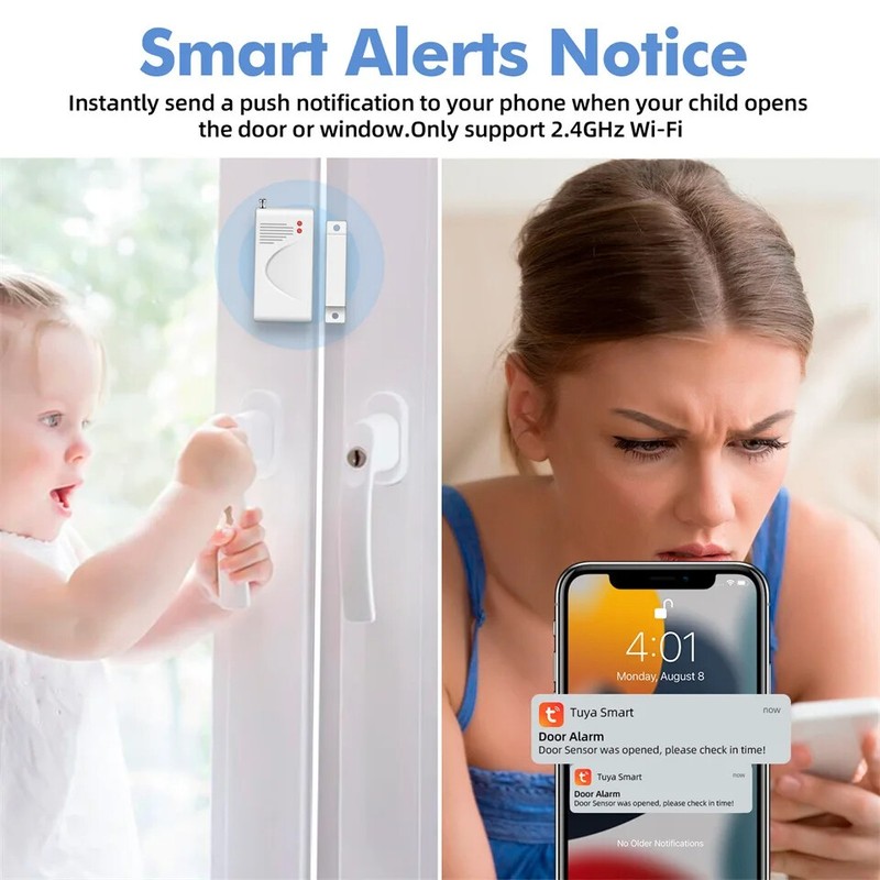 KERUI WiFi Home Alarm Security System Garage Door Sensor PIR Motion Detector USA gallery