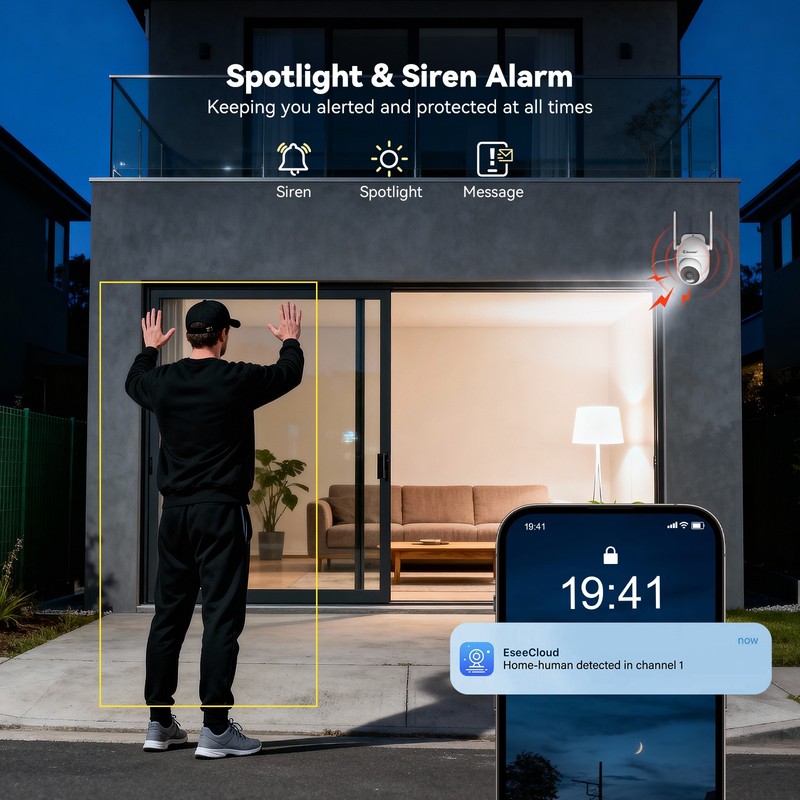 WiFi Security Camera System Smart Outdoor Wireless Color Night Vision 10CH NVR gallery