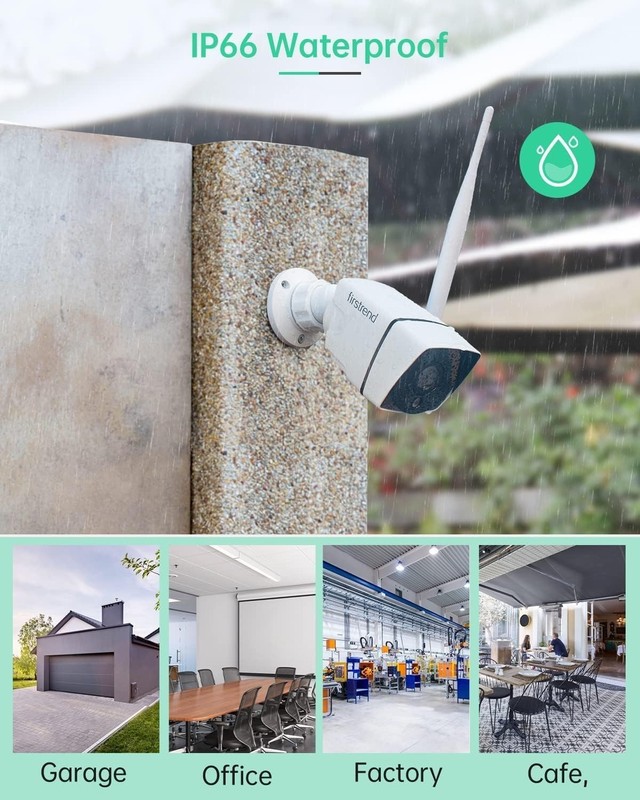 Firstrend 5MP Wireless Security Camera System with 3TB HDD 8 Security Cameras gallery