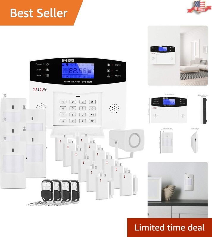 Comprehensive Wireless Burglar Alarm Kit for Smart Home Security & Monitoring