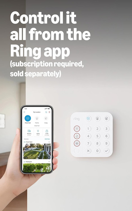Alarm 8-Piece Kit (Newest Model), Home or Business Security System with Optional gallery