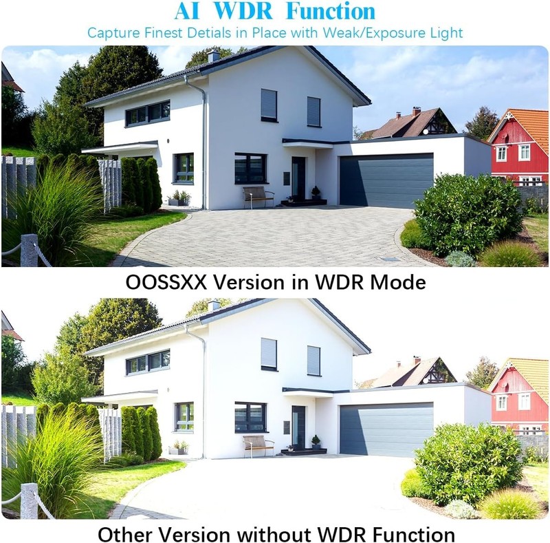 OOSSXX Full HD & 122° Ultra Wide-Angle Wired Security Camera w/UHD 10" Monitor gallery