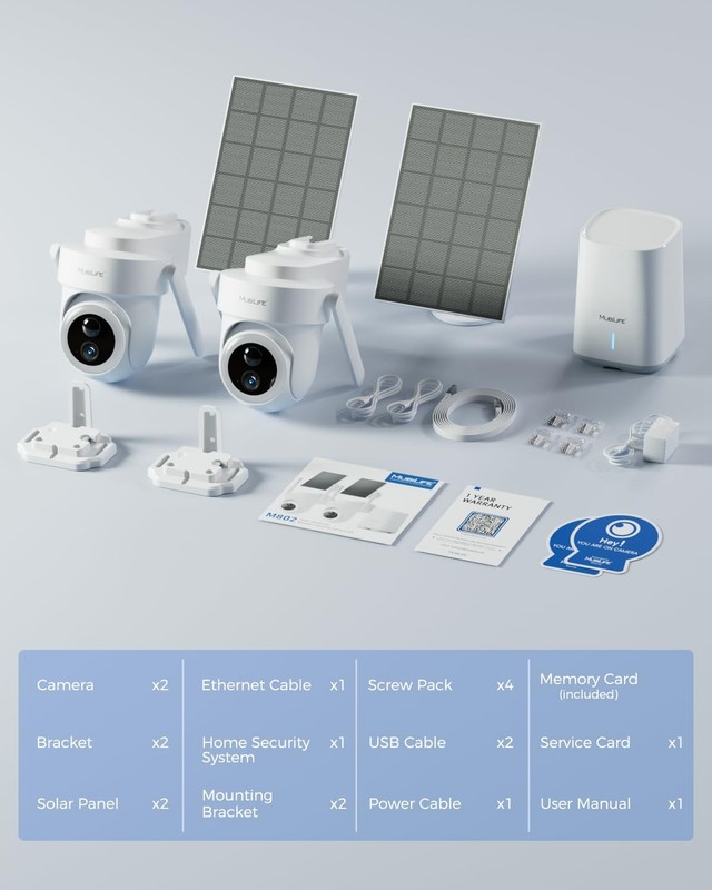 4K Cameras Wireless Outdoor, No Subscription, 8MP Solar Powered Cameras for H... gallery