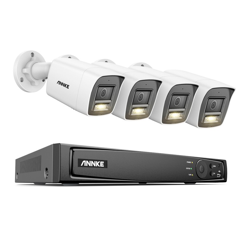 ANNKE 12MP Color Night Vision PoE Security Camera System 8CH NVR Audio Recording