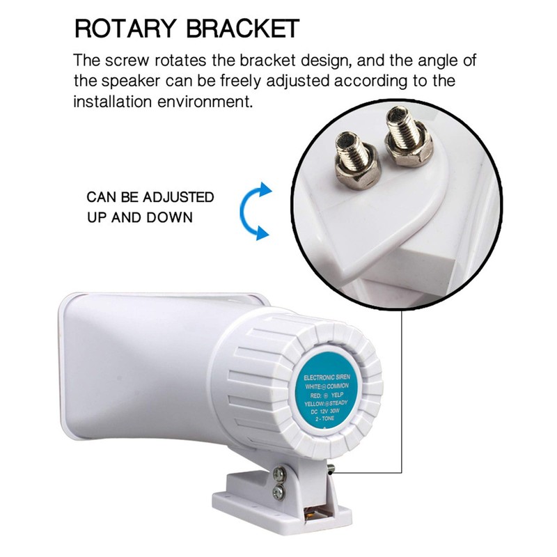 30W Alarm Siren ,Dual Tone Outdoor Self Contained Electric Security Ring Sire... gallery