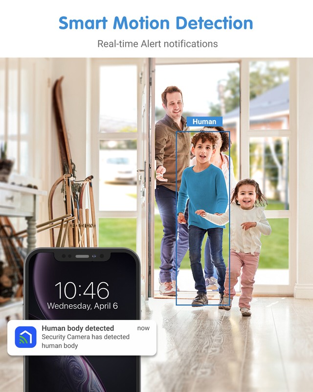 ANNKE 1080P WiFi IP Security Camera Pan/Tilt Two Way Audio Home Baby Pet Monitor gallery