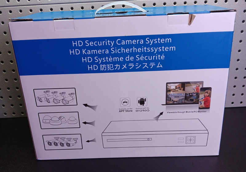 Hd Security Camera System With Four Cameras