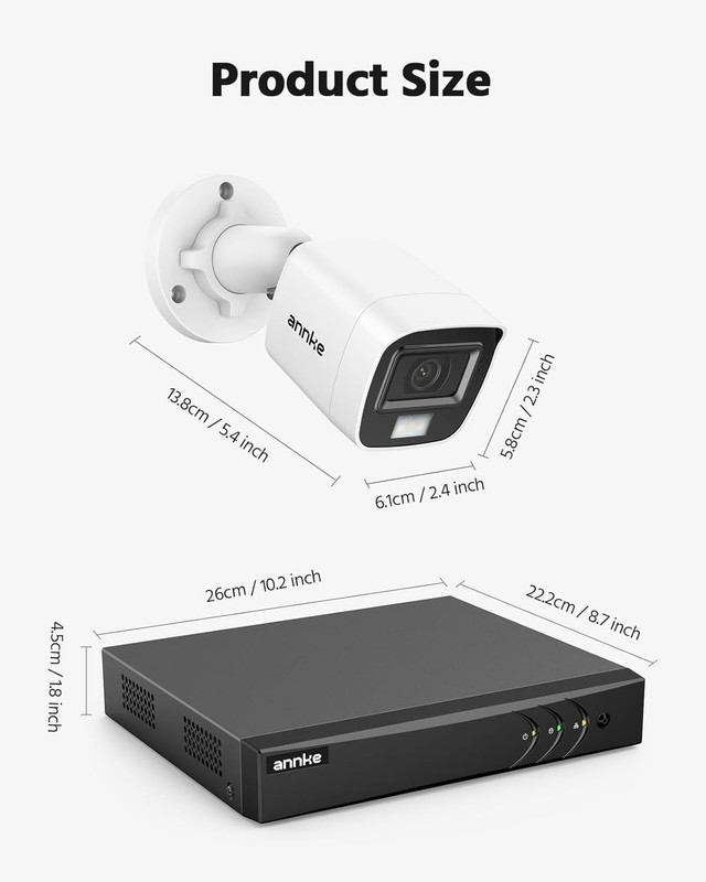 8CH 3K Lite Wired Security Camera System, H.265+ DVR with AI Human/Vehicle Detec gallery