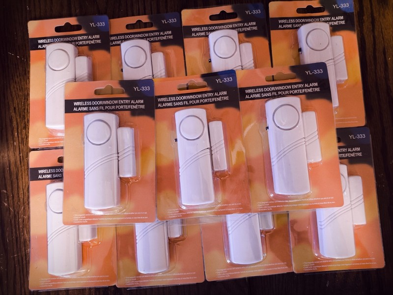 11 WIRELESS Battery Home WINDOW or DOOR Burglar Security ALARMS Magnetic Sensors