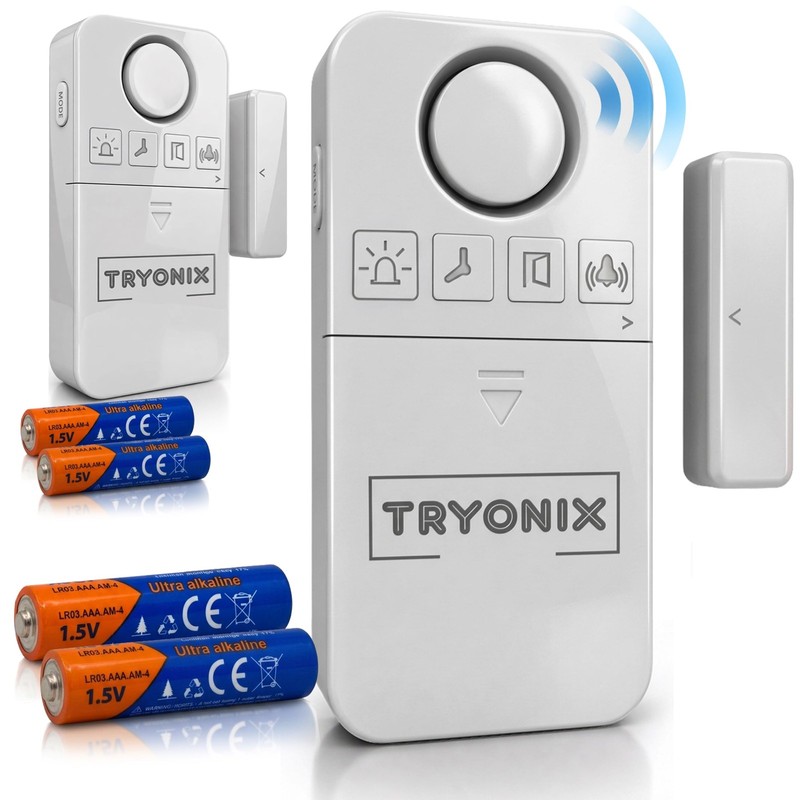 Door Alarms When Opened – 130 dB Loud Door & Window Alarm, 1.2” Wide Gap Sens…
