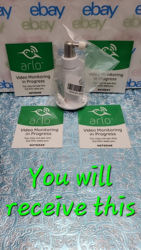 ✅️⭐️ NETGEAR Arlo ×4 Video Monitoring In Progress Stickers & ×1 Wall Mount gallery