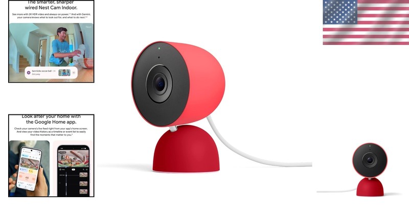 2K Resolution Indoor Security Camera with Night Vision and Two Way Communication gallery