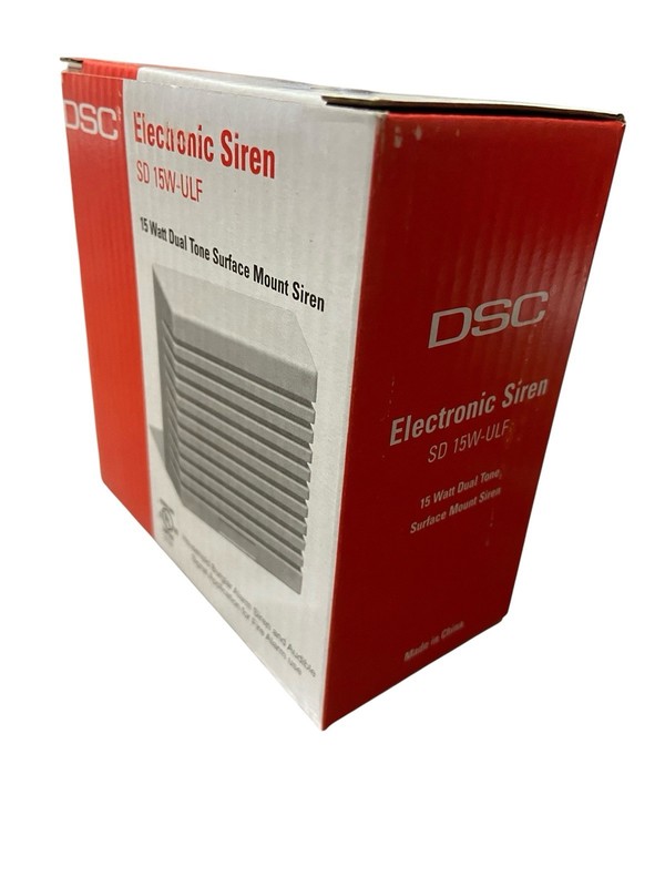 New DSC Electronic Siren SD 15W-ULF 15 Watt Dual Tone Surface Mount Siren gallery