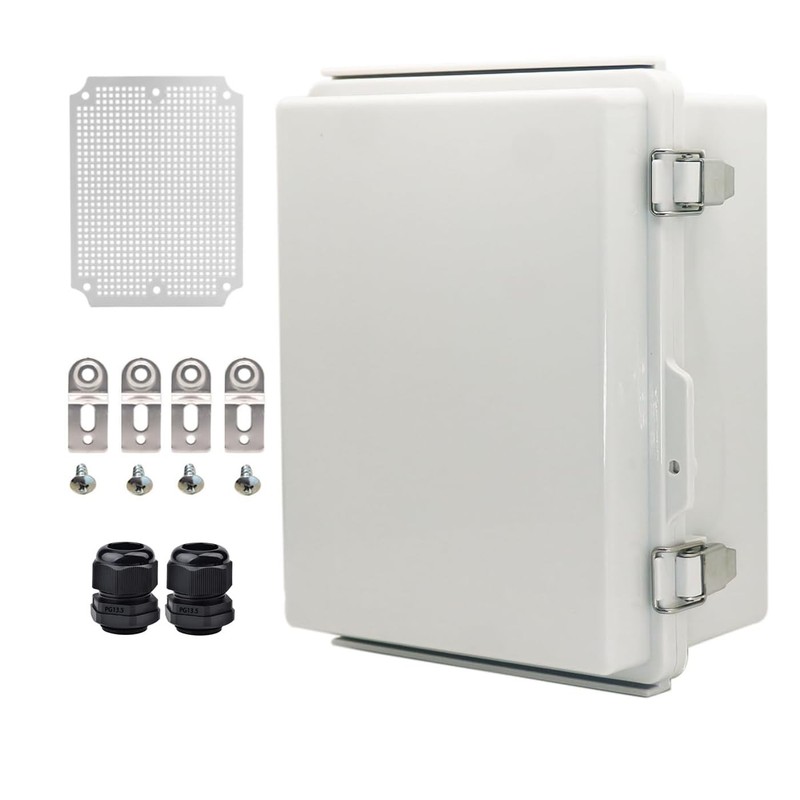 YETLEBOX Outdoor Waterproof Electrical Box 8.66″ x 6.69″ x 4.33″, Grey