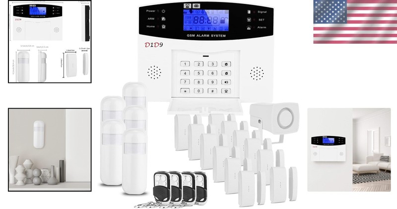 Wireless DIY GSM Home Security Alarm System Kit Motion Alert Remote Control gallery