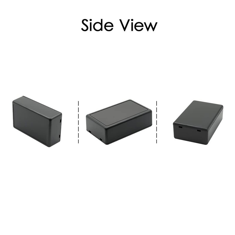 LeMotech 5 Pieces Plastic Project Boxes 3.1" x 2.0" x 1.0"(5pc), Black gallery