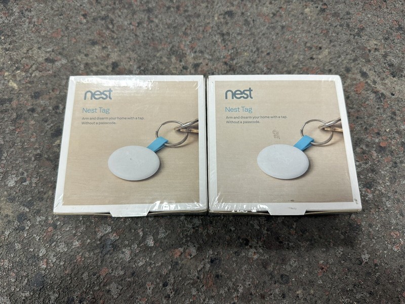 Lot of 2 Google Nest Tag White Remote Access Home Security NIB