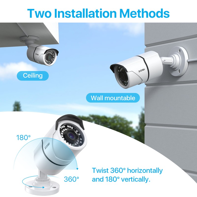 ZOSI 16CH 5MP PoE Security IP Camera CCTV System Night Vision Outdoor 24/7 4TB gallery