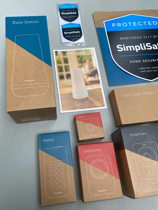 NEW SimpliSafe Home Security System - Base Station, Keypad, 2 Cameras, Siren Etc gallery