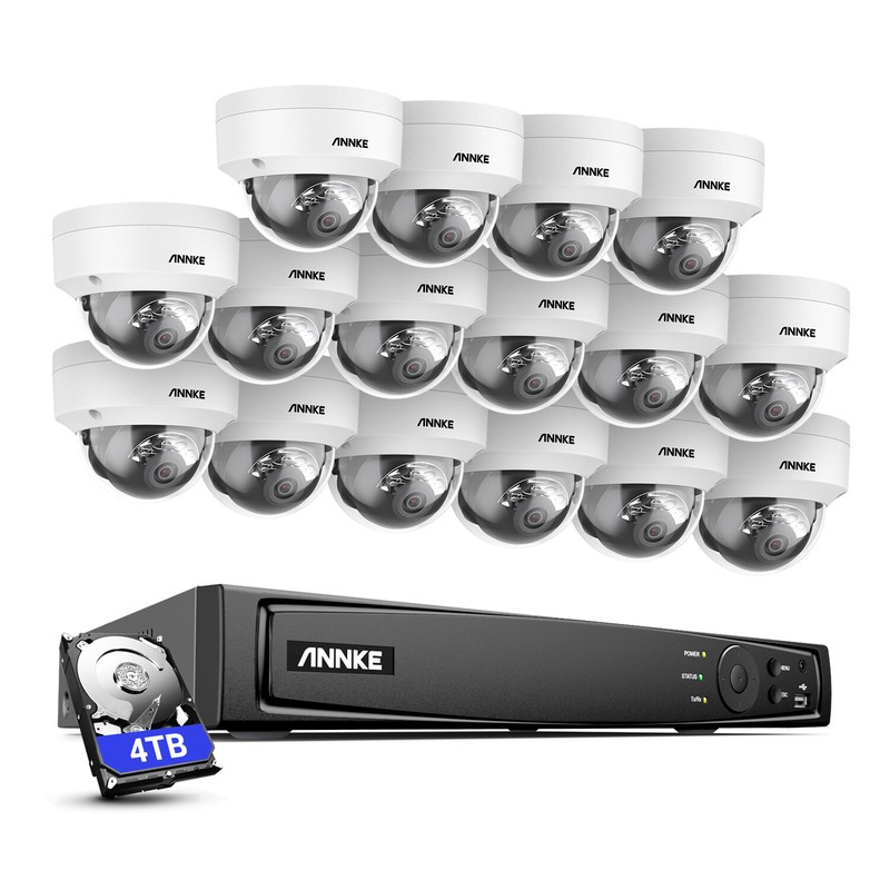 ANNKE 8CH 16CH 12MP NVR 4K Audio POE Security Camera System Color Night Outdoor gallery