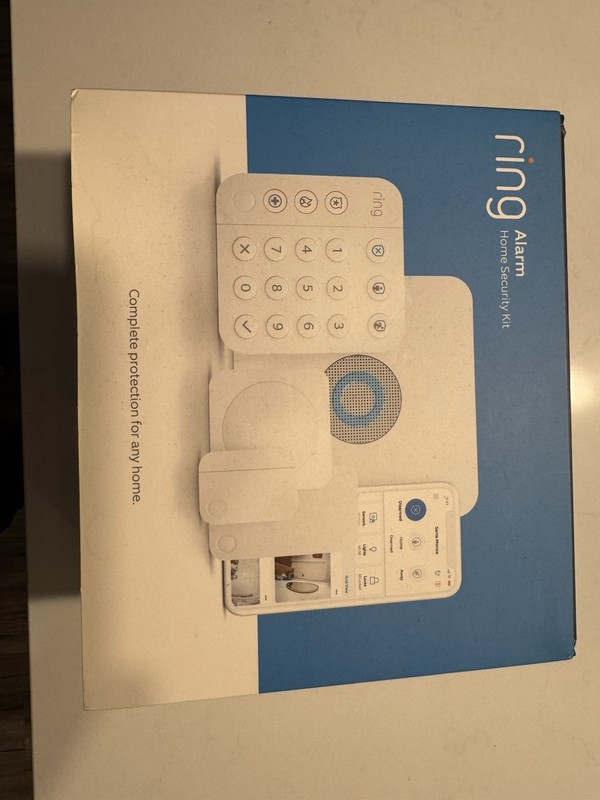 Ring Wireless Alarm Home Security Kit pieces contact motion – White