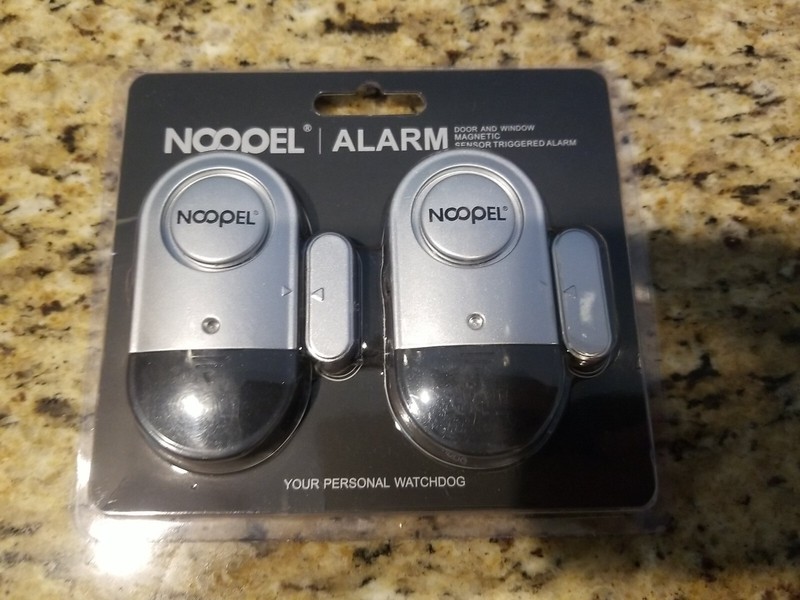 Noopel Alarm Door and Window Magnetic Sensor Triggered Alarm for Home 2-Pack NEW gallery