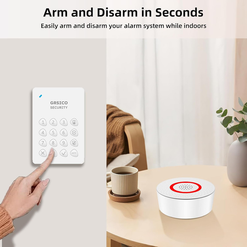Smart Wireless Alarm System 9-Piece Kit with App Alerts & Alexa Compatibility gallery