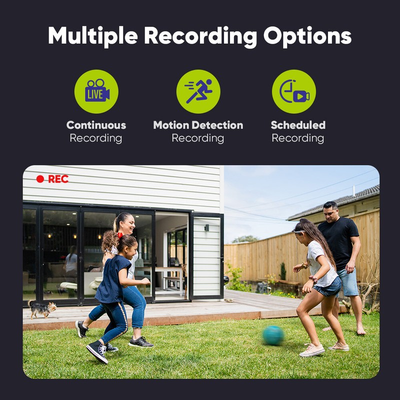SANNCE 1080P Lite 8CH DVR CCTV Security Video Recorder AI Human Detection System gallery