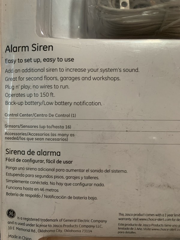 GE Wireless Alarm System Additional Siren To Increase Your System’s Sound New gallery