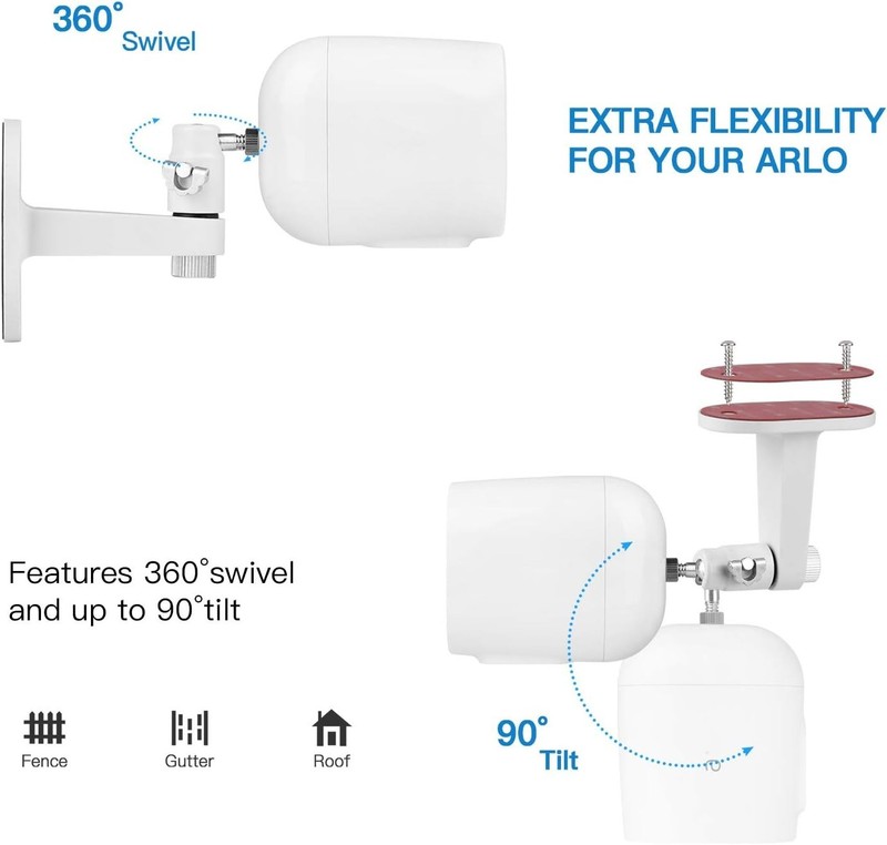 2Pack Security Wall Mount for Arlo Pro/Pro2/Pro3/Pro4/Ultra/Ultra2/Essential Spo gallery