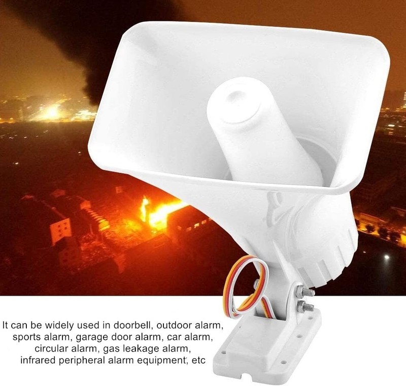 Alarm Dual Tone Wired Horn Siren with Bracket,130DB Loud Voice Warning System... gallery