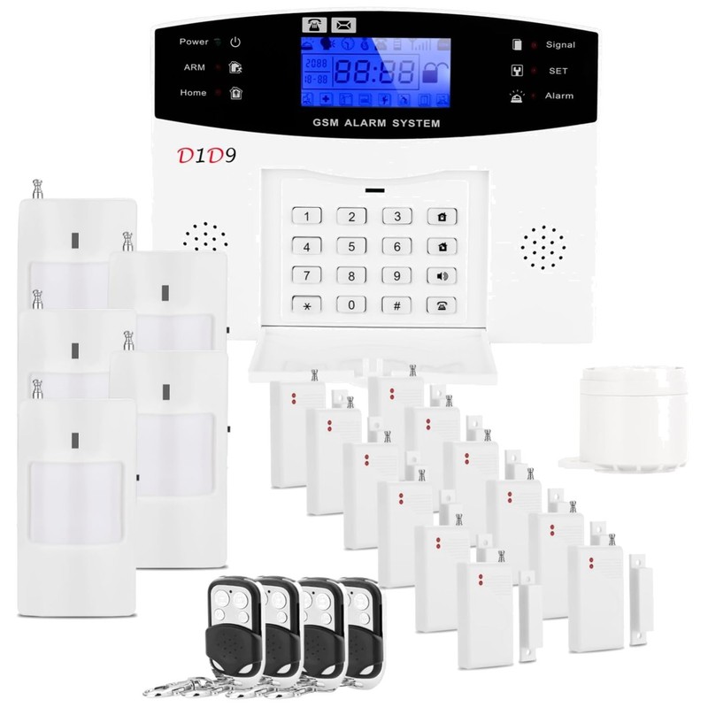 Versatile Wireless Burglar Alarm System with Real-Time Alerts – 24-Piece Set
