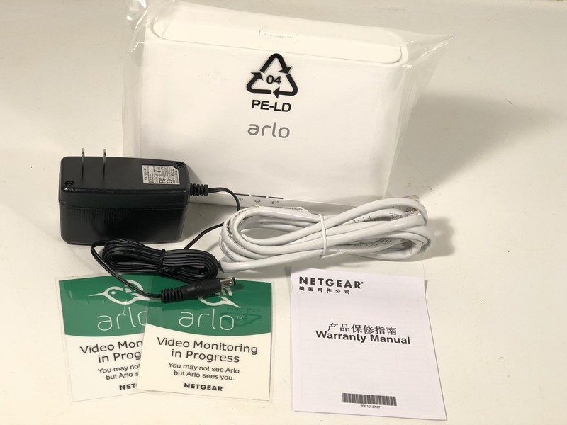 NETGEAR Arlo Pro Model VMB4000 Security Base Station W/ Ethernet & Power Cable