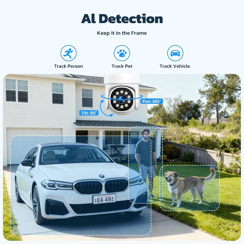 Wireless Security Camera System 10CH 4K NVR 8Pcs 1080P Outdoor Cameras 500GB HDD gallery