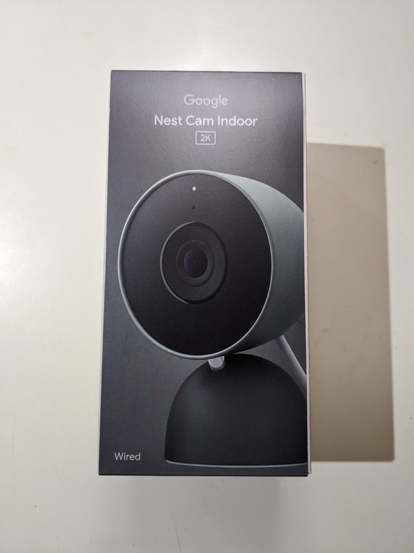 Google Nest Cam Indoor (wired, 2k, night vision, 3rd gen, Hazel) NEW IN BOX