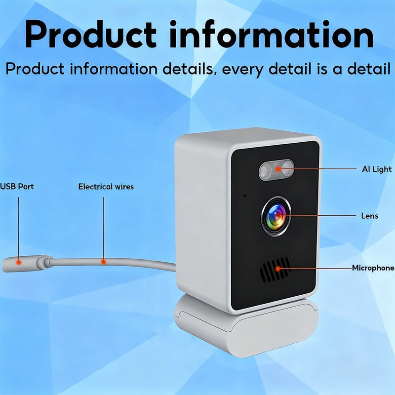 NEW 2K Window Camera, 2.4GHZ & 5GHZ WiFi Indoor Cameras for Home Security 3MP US gallery