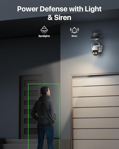 4MP Solar Security Cameras Wireless Outdoor, 360° Pan Tilt Battery C291 gallery