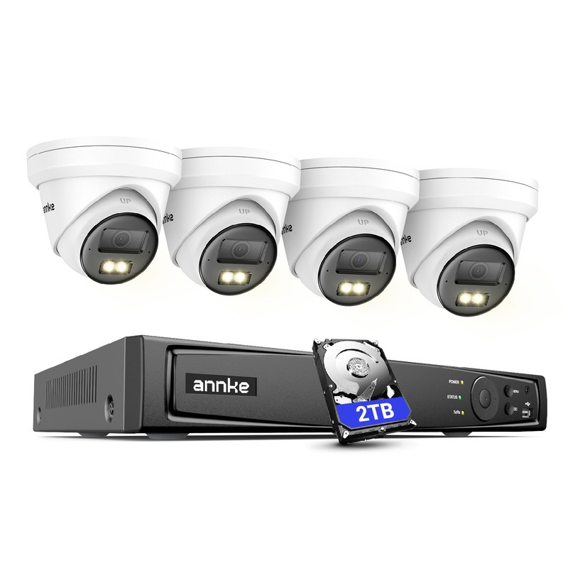 ANNKE Neutracis 8CH NVR 4K Color POE Security Camera System AI Face Recognition
