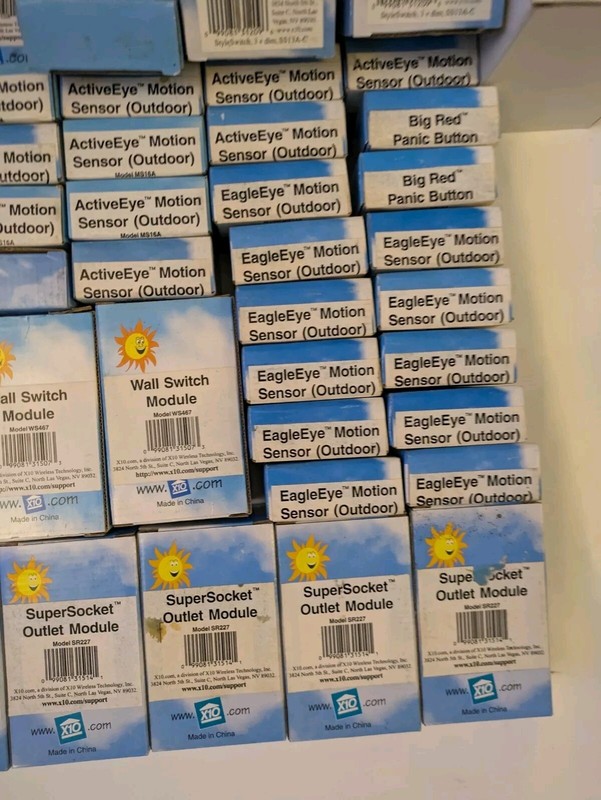 Lot of 50+ X10 Powerhouse Security System Window Door Sensor Outlet Remote NEW gallery