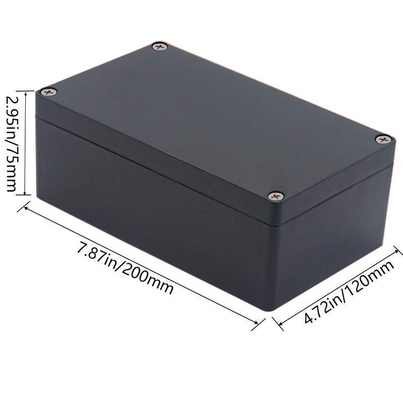 Otdorpatio Project Box ABS Plastic Black Electrical 7.87"x4.72"x2.95", gallery