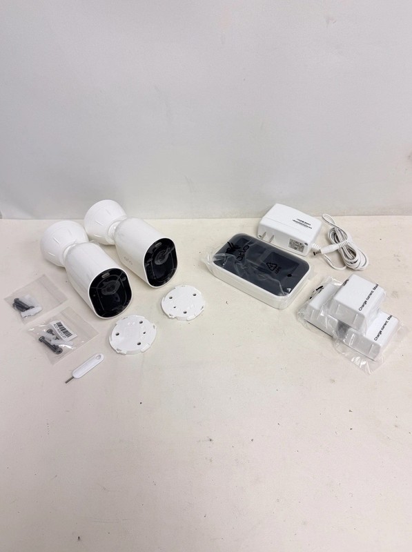 Arlo Pro 5S 2K Security Bundle with 2 Wireless Spotlight Cameras in White