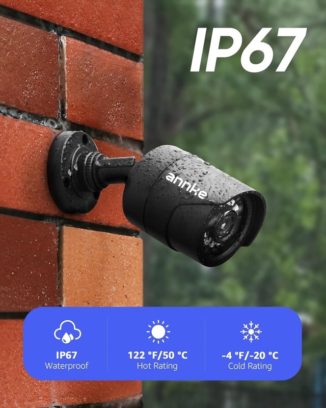 ANNKE Home Security Surveillance Camera 1080p 4IN1 CCTV Add-On - Black - E200 gallery