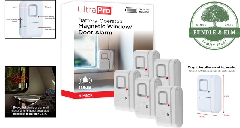 Easy Install Security Alarms for Windows and Doors with High Decibel Alert gallery